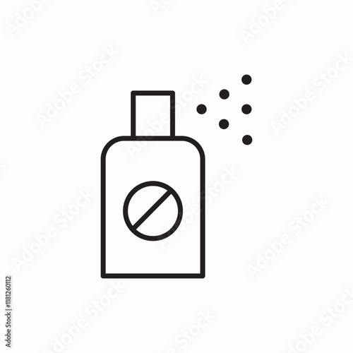 Insecticide Spray Pest Control Bottle icon vector sign