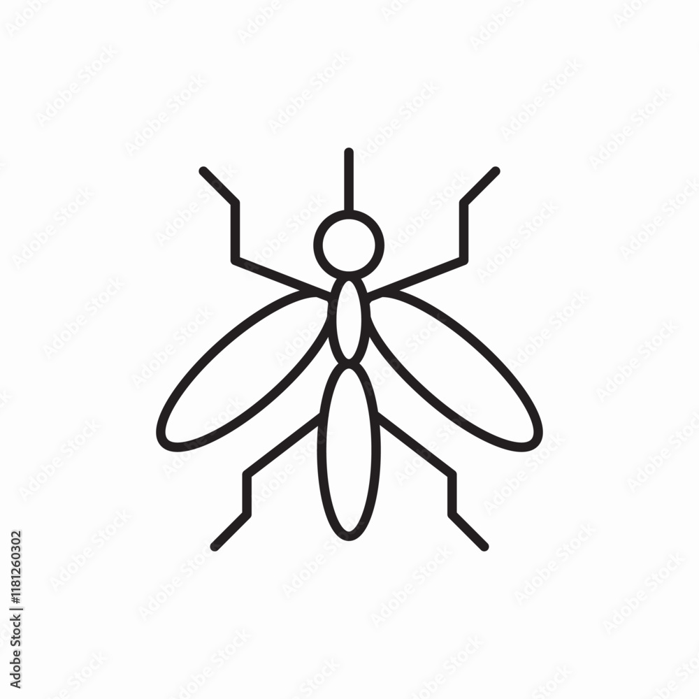 Mosquito Pest Insect icon vector sign Mosquito Pest Insect icon vector sign