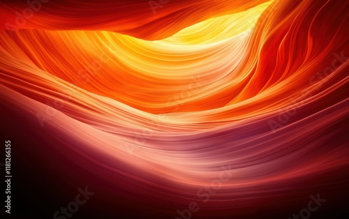 Wallpaper Mural Colorful canyon layers in vivid orange and red tones, symbolizing natural strength and artistic patterns Torontodigital.ca