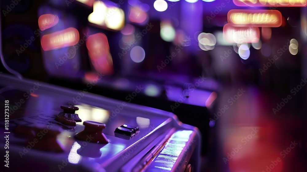 Nostalgic Arcade Museum Scene