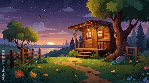 3D cartoon illustration  animation style AI generated