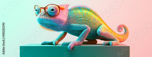 Sophisticated Chameleon in Vivid Detail