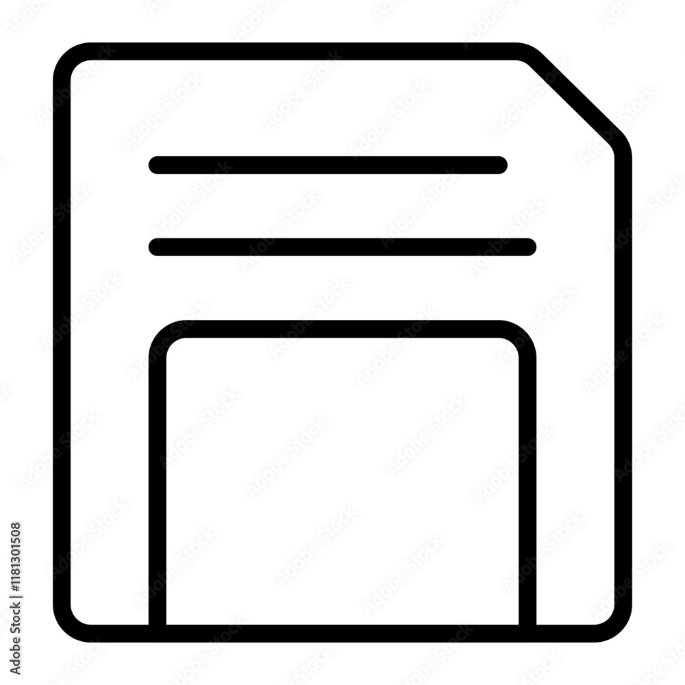 Save Vector Line Icon Design Save Vector Line Icon Design