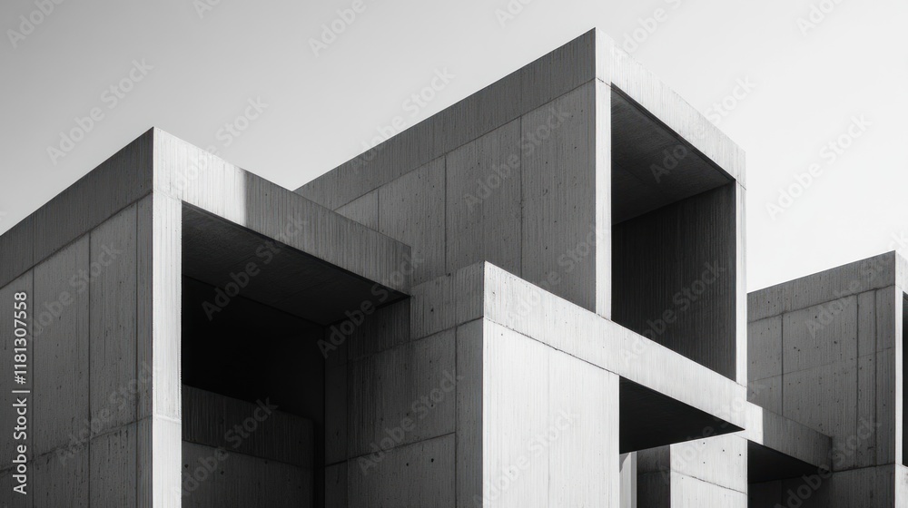 Monochromatic Concrete Architecture: A Study in Form and Light Monochromatic Concrete Architecture: A Study in Form and Light