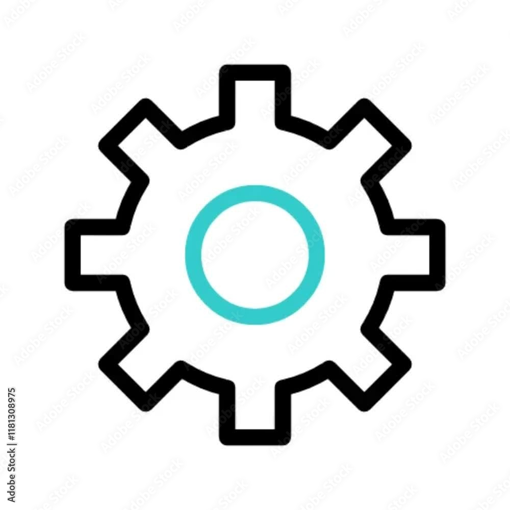 Gear animated icon. Settings animated icon. Settings animation on a white background. Gear animated icon. Settings animated icon. Settings animation on a white background.