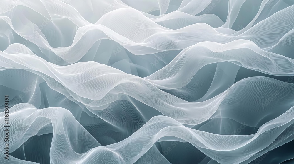 Fototapeta premium Futuristic Abstract Wave Pattern