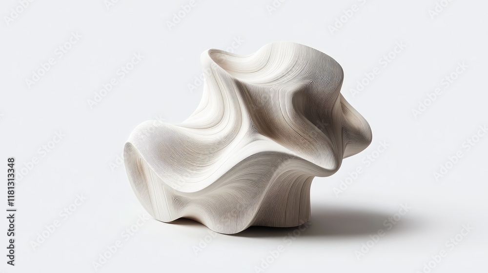 Abstract sculpture with flowing forms and textured surfaces, showcasing artistic design. Abstract sculpture with flowing forms and textured surfaces, showcasing artistic design.