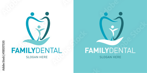 Stomatology family dental logo