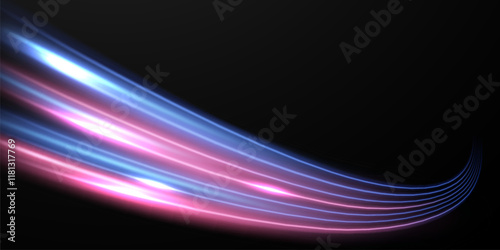 beautiful light speed line background on black background abstract design vector illustration