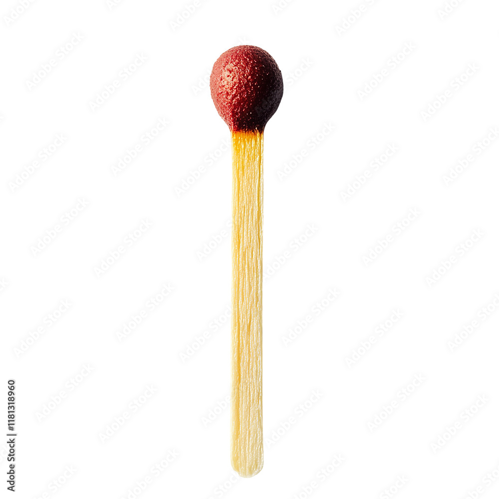 a vertical non burning match in a photographic style with a plain white background a vertical non burning match in a photographic style with a plain white background
