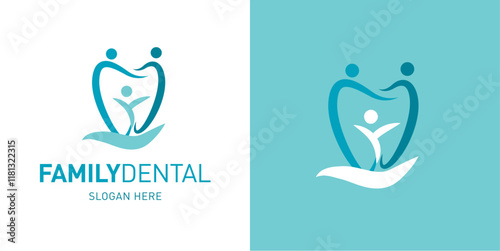 Stomatology family dental logo
