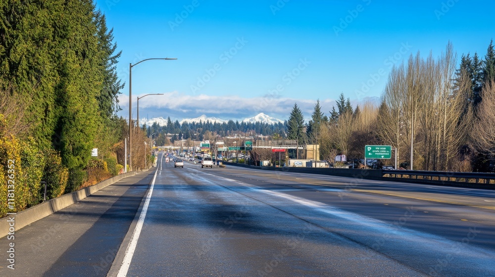 Empty express lane on highway during off-peak hours, symbolizing efficiency and opportunity in a calm, uncluttered environment. Empty express lane on highway during off-peak hours, symbolizing efficiency and opportunity in a calm, uncluttered environment.