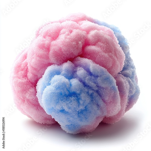 Pink and Blue Cotton Candy: A Sweet and Fluffy Delight - A whimsical confectionery treat, perfect for carnivals and fairs. This dreamy dessert is a burst of sugary deliciousness!