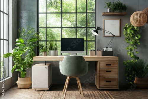 Inspiring Creative Home Workspace Perfect for Innovative Projects and Remote Work photo