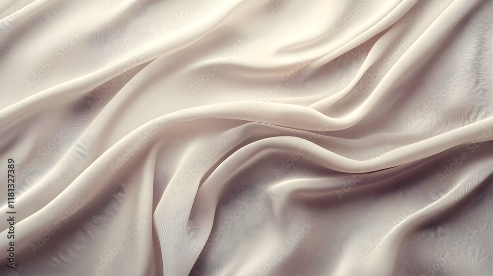 Obraz premium A smooth taupe background with subtle overlapping waves in the same hue. 