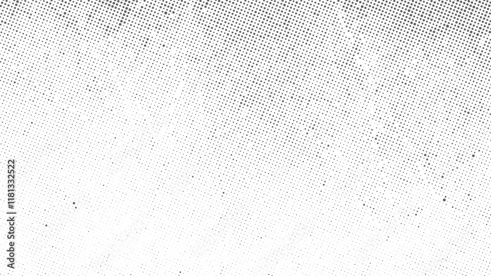 Gradient Dots Abstract Halftone Texture, Dust and scratches design, halftone pattern effect texture Black grunge abstract background