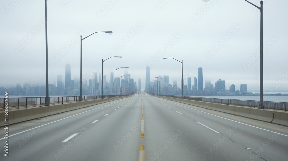 Empty express lane on highway during off-peak hours, symbolizing efficiency and opportunity in a calm, uncluttered environment. Empty express lane on highway during off-peak hours, symbolizing efficiency and opportunity in a calm, uncluttered environment.