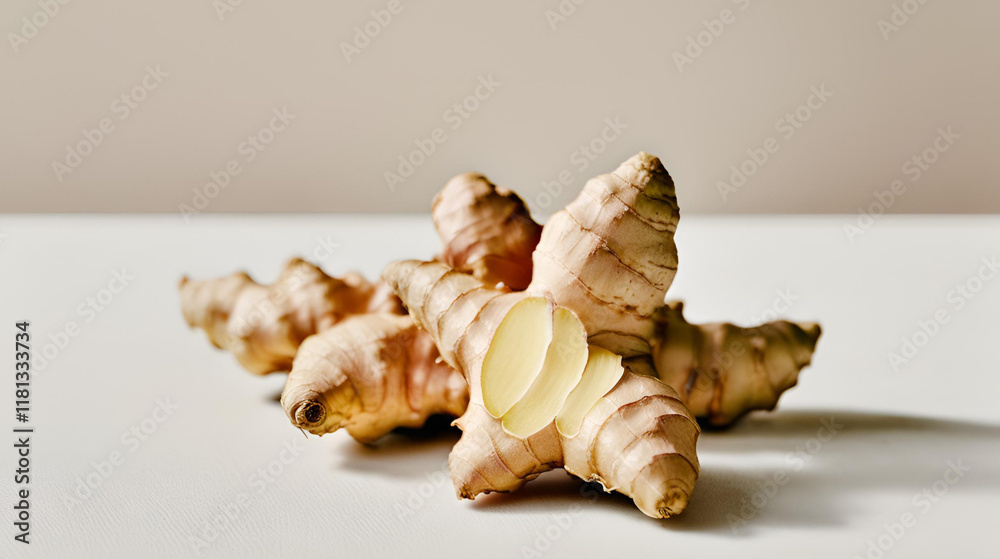 Ginger isolated on white background Ginger isolated on white background