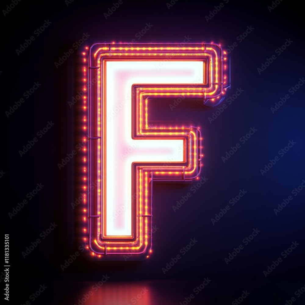 Glowing neon light letter F symbol. Alphabet word sign symbol. For business and commerce sign. Generative AI technology.
Glowing neon light letter F symbol. Alphabet word sign symbol. For business and commerce sign. Generative AI technology.
