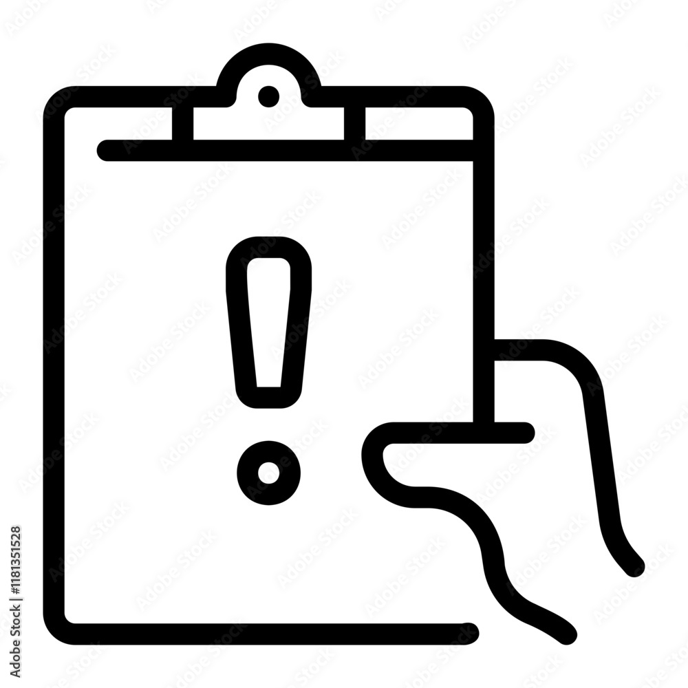 Obraz premium report line icon