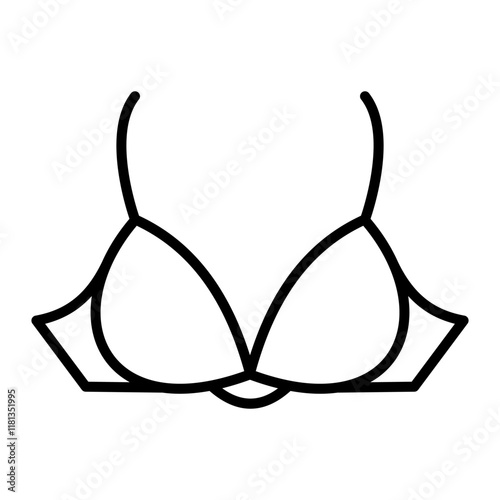 Underwear Bra icon design vector template