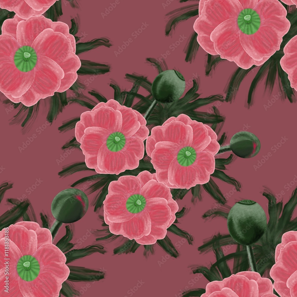 custom made wallpaper toronto digitalseamless floral pattern Art for fabric patterns,