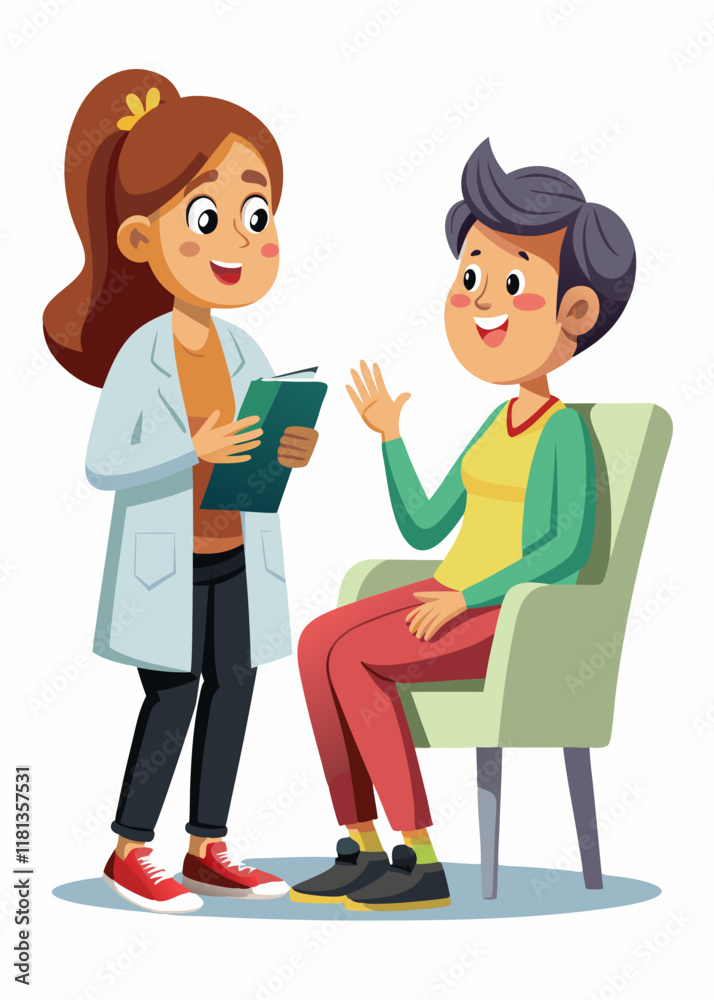 Female mental health counselor comforting patient in therapy session Female mental health counselor comforting patient in therapy session