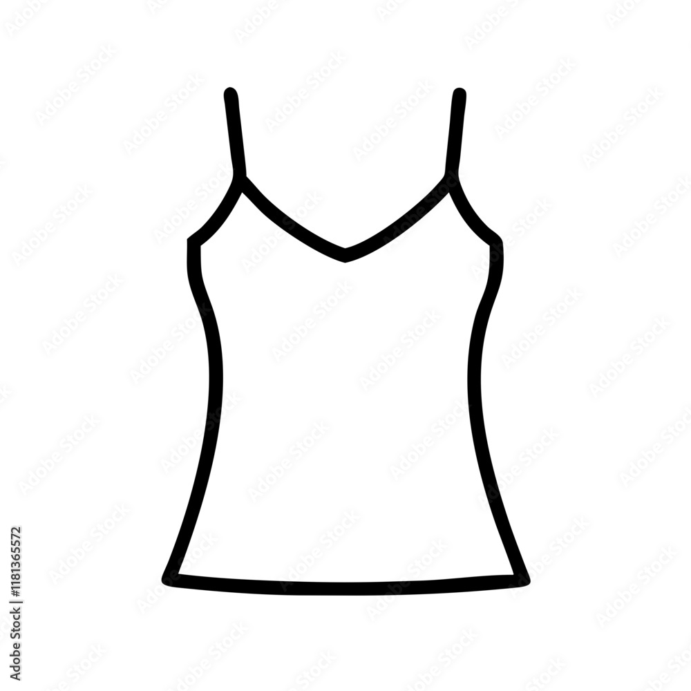 camisole icon, dress line art, dress vector - simple black line art icon of camisole perfect for logos, and dress-themed designs. camisole icon, dress line art, dress vector - simple black line art icon of camisole perfect for logos, and dress-themed designs.