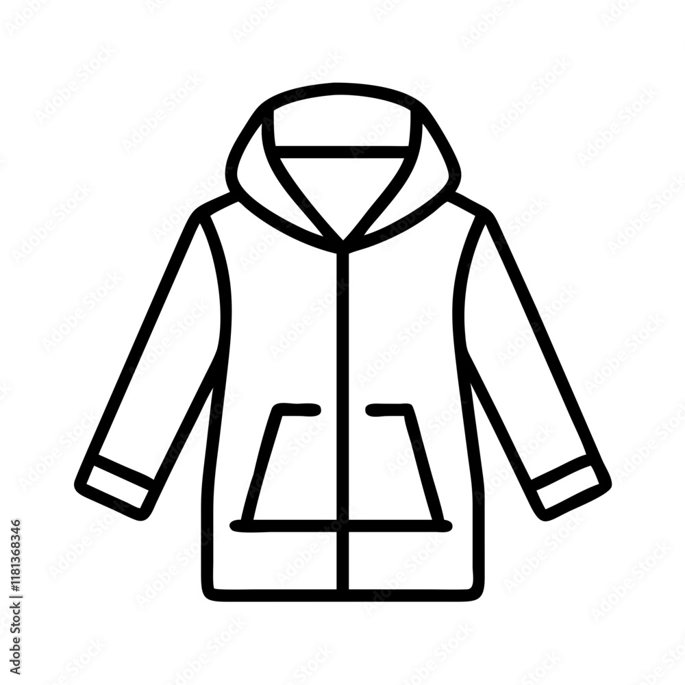 parka icon, dress line art, dress vector - simple black line art icon of parka perfect for logos, and dress-themed designs. parka icon, dress line art, dress vector - simple black line art icon of parka perfect for logos, and dress-themed designs.