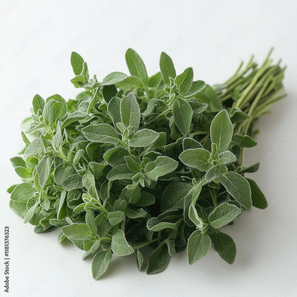 Obraz premium Fresh Sage: A Culinary and Aromatic Herb for Cooking and Wellness