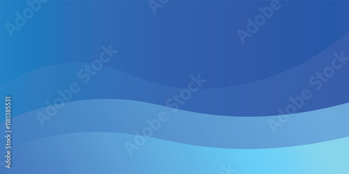 Blue technology background with triangle shapes, wavy backgron Vector photo