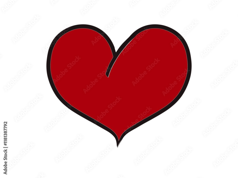Red heart on a white background. Theme of love, feelings and fidelity. Valentine's Day. Red heart on a white background. Theme of love, feelings and fidelity. Valentine's Day.