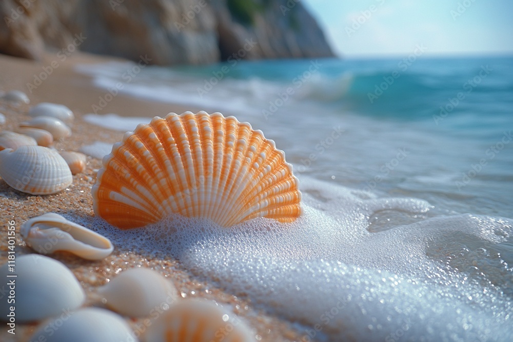 shells on the beach