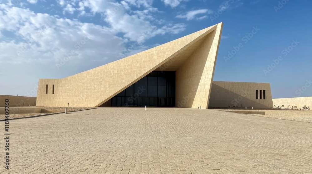 Stunning Modern Architecture Building in Desert Landscape Stunning Modern Architecture Building in Desert Landscape