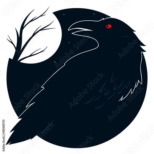 design a dark and mysterious mascot icon