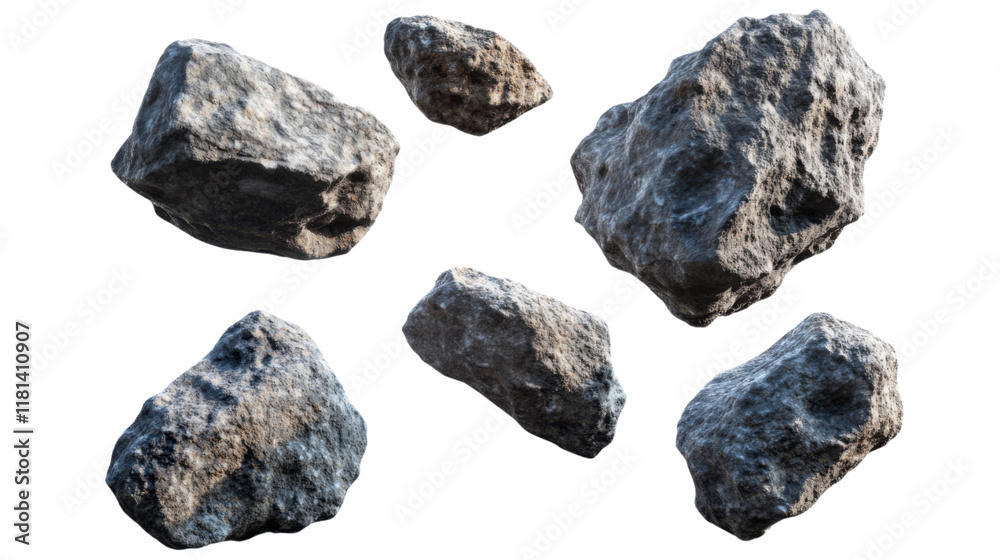Floating or flying stones transparent background Floating or flying stones transparent background