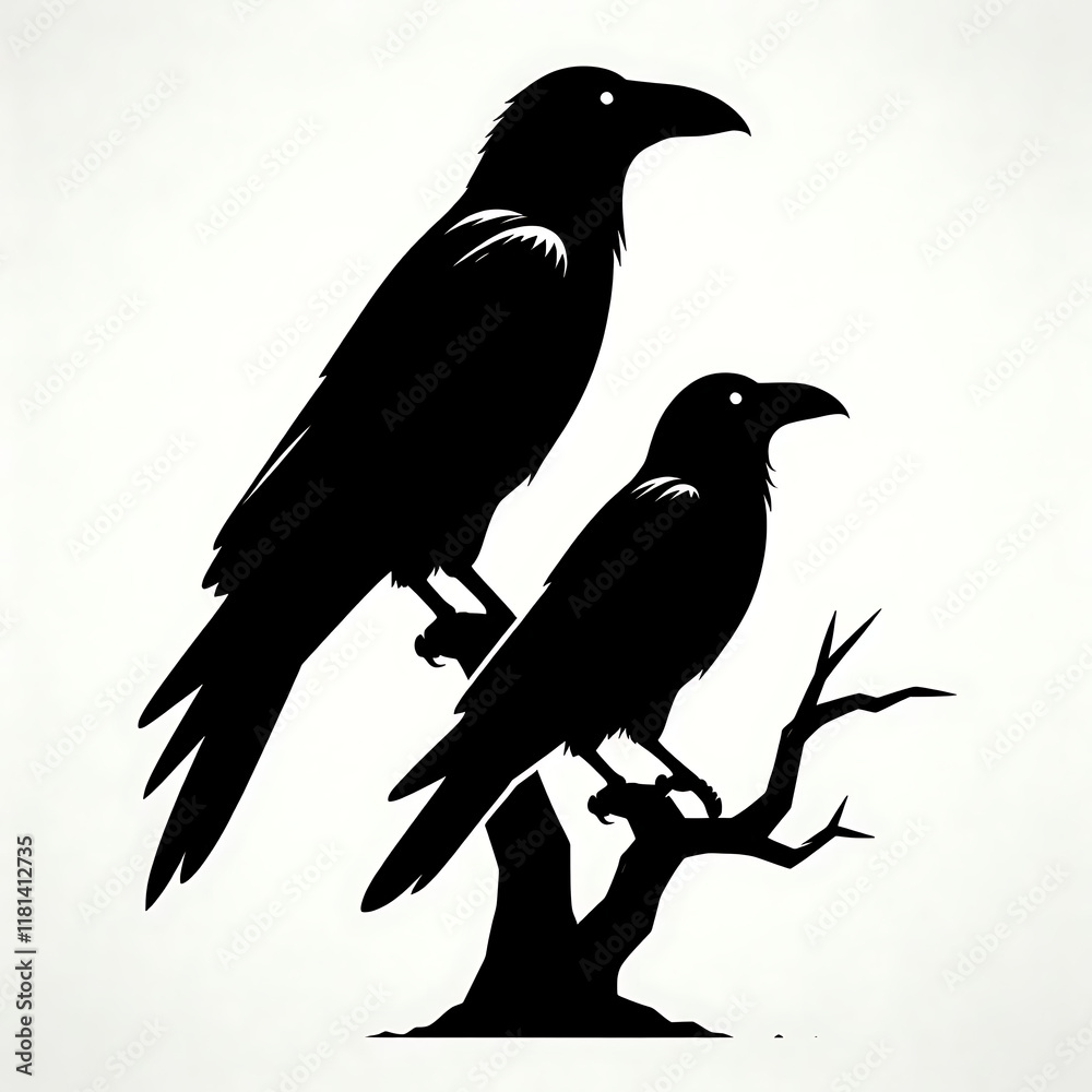 Fototapeta premium Hugin and Munin 