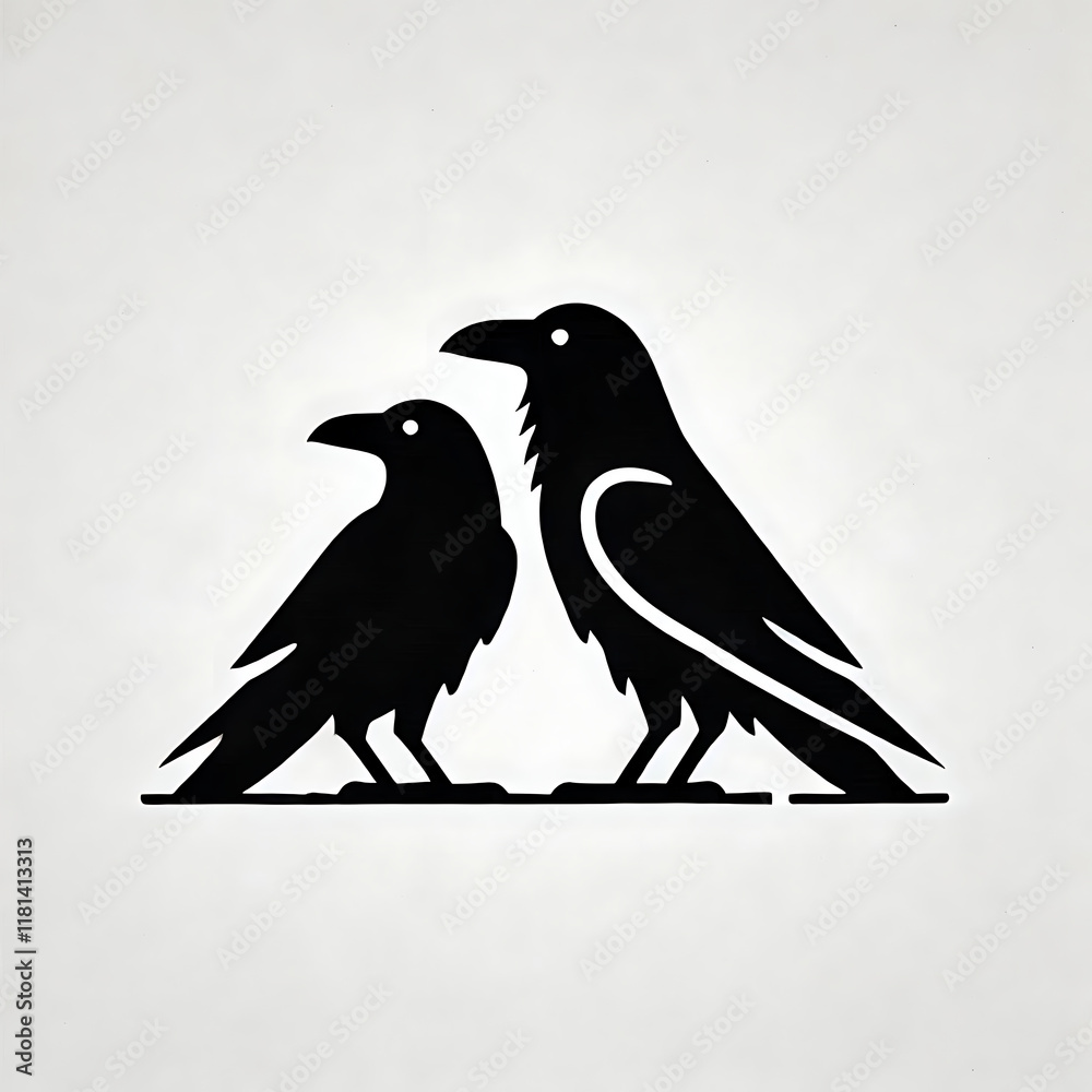 Fototapeta premium Hugin and Munin 