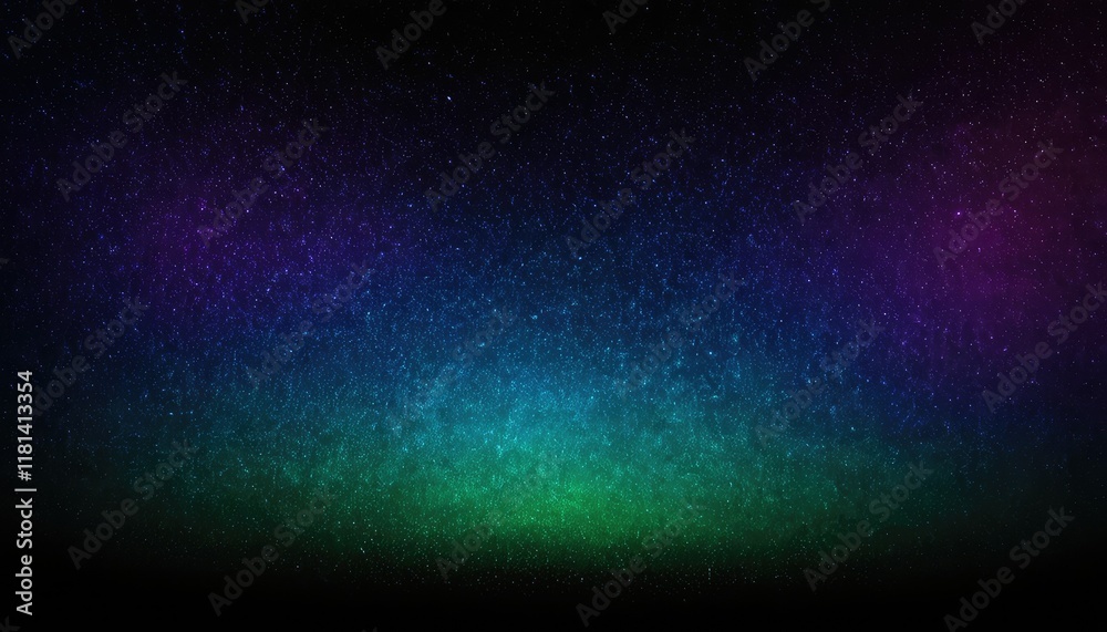 Obraz premium Night sky aurora with fog and clouds Dust stars particles background 5