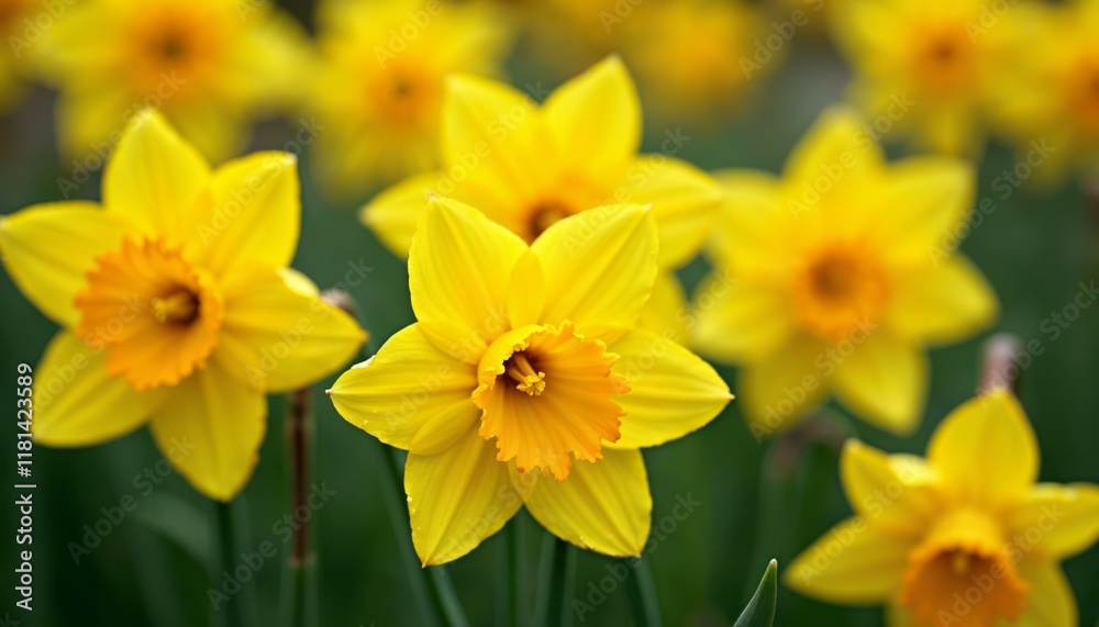 Yellow Daffodils Spring Flowers Yellow Daffodils Spring Flowers