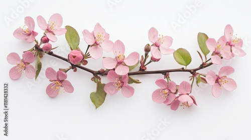 Delicate Pink Blossoms in Springtime photo