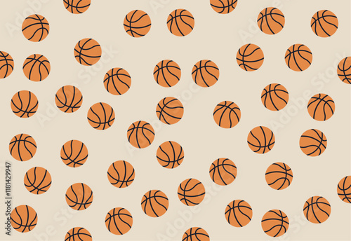 basketball print vector symbl sign sports