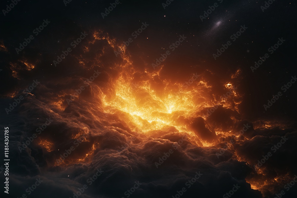 A fractal starburst exploding into vibrant fractal shards across the cosmos A fractal starburst exploding into vibrant fractal shards across the cosmos