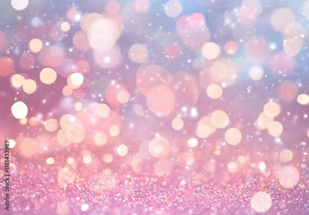 A soft pastel bokeh background with delicate pink and peach hues A soft pastel bokeh background with delicate pink and peach hues