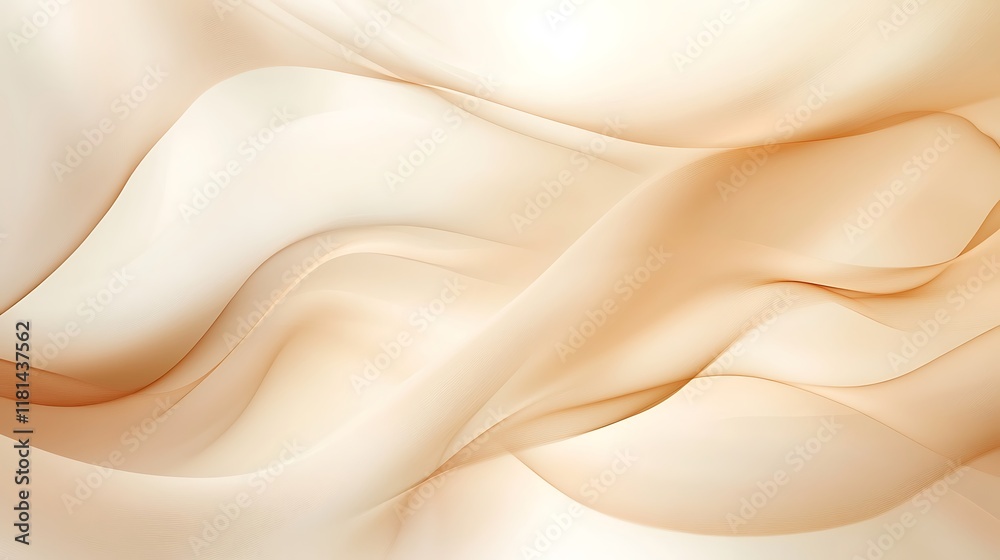 Abstract Beige Waves Flowing Softly Abstract Beige Waves Flowing Softly