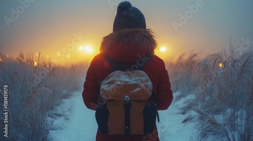 Peselancar Salju Menaklukkan Puncak Beku photo