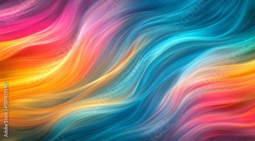 Abstract, colorful background with brush strokes