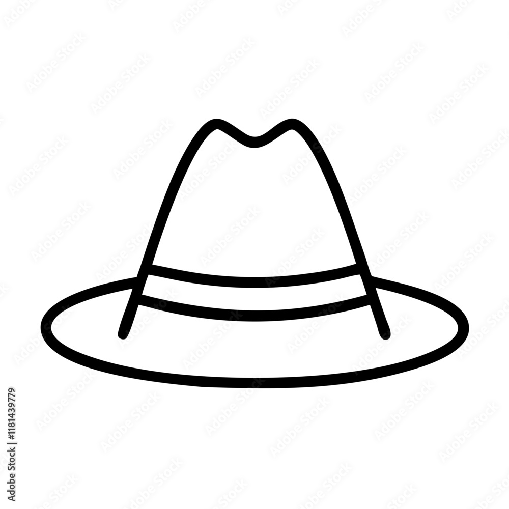 hats icon, Accessories line art, Accessories vector - simple black line art icon of hats perfect for logos, and Accessories-themed designs. hats icon, Accessories line art, Accessories vector - simple black line art icon of hats perfect for logos, and Accessories-themed designs.
