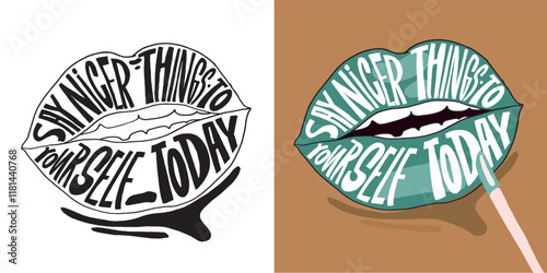 Cute hand drawn doodle lettering quote. Lettering for t-shirt design, mug print, bag print, clothes fashion. 100% hand drawn vector image.