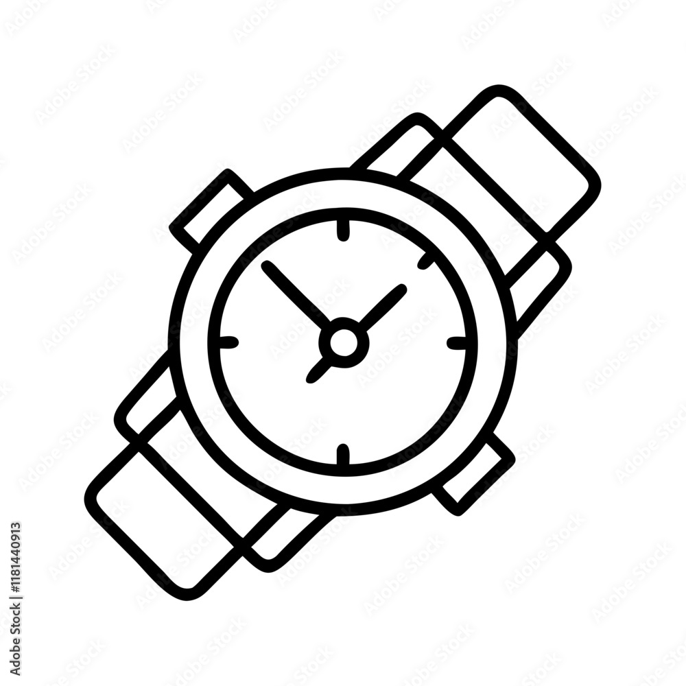 watches icon, Accessories line art, Accessories vector - simple black line art icon of watches perfect for logos, and Accessories-themed designs. watches icon, Accessories line art, Accessories vector - simple black line art icon of watches perfect for logos, and Accessories-themed designs.
